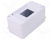 Enclosure: for modular components; IP30; white; No.of mod: 3; ABS PAWBOL