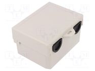 Enclosure: multipurpose; X: 122mm; Y: 91mm; Z: 69mm; ABS; grey GAINTA