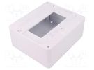 Enclosure: for modular components; IP30; white; No.of mod: 8; ABS PAWBOL