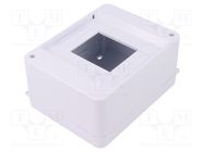 Enclosure: for modular components; IP30; white; No.of mod: 5; ABS PAWBOL