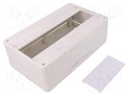 Enclosure: for modular components; IP30; white; No.of mod: 12 PAWBOL