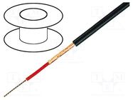 Wire: microphone cable; 1x0.25mm2; black; OFC; -15÷70°C; PVC 