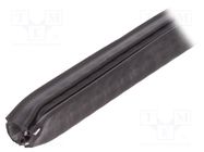 Hole and edge shield; EPDM; L: 5m; black; H: 13mm; W: 11mm; -40÷100°C ELESA+GANTER