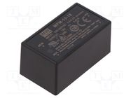 Converter: AC/DC; 10W; 80÷264VAC; 15VDC; Iout: 670mA; OUT: 1; 83% MEAN WELL