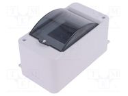 Enclosure: for modular components; IP30; wall mount; white; ABS PAWBOL