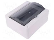 Enclosure: for modular components; IP30; wall mount; white; ABS PAWBOL