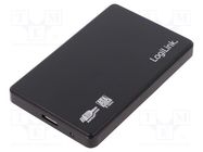 Hard discs housing: 2,5"; USB 3.0; Enclos.mat: ABS; black LOGILINK