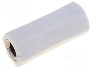 Insulating sleeve; Int.thread: M4; L: 50mm; UL94V-2; polyamide DREMEC