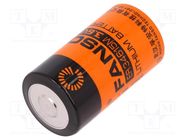 Battery: lithium; D; 3.6V; 13000mAh; Ø34.2x61.5mm FANSO