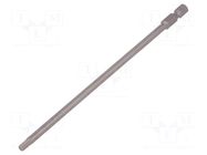 Screwdriver bit; hex key; HEX 9/64"; Overall len: 152mm WERA