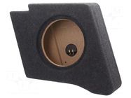 Car loudspeaker enclosure; MDF; black melange; 250mm; 15l BASSER
