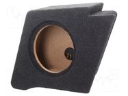 Car loudspeaker enclosure; MDF; black melange; 250mm; 15l BASSER