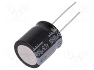 Capacitor: electrolytic; THT; 10000uF; 6.3VDC; Ø18x20mm; ±20% NICHICON