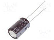 Capacitor: electrolytic; low ESR; THT; 4.7uF; 200VDC; Ø10x16mm NICHICON