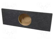 Car loudspeaker enclosure; MDF; grey melange; 250mm; VW; 17l BASSER