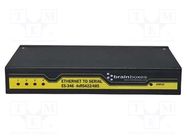 Serial device server; Number of ports: 5; 5÷30VDC; screw type BRAINBOXES
