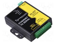 Serial device server; Number of ports: 3; 5÷30VDC; screw type BRAINBOXES
