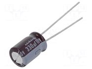Capacitor: electrolytic; low ESR; THT; 330uF; 10VDC; Ø8x11.5mm NICHICON