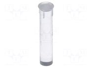Fiber for LED; Ø2.3mm; L: 10mm; round; Front: flat; straight FIX&FASTEN