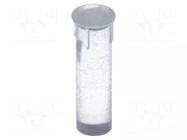 Fiber for LED; Ø2.3mm; L: 7mm; round; Front: flat; straight FIX&FASTEN