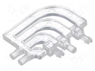 Fiber for LED; Ø1.5mm; No.of mod: 2; round; Front: flat; UL94V-0 FIX&FASTEN