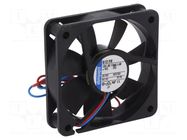 Fan: DC; axial; 12VDC; 60x60x15mm; 33m3/h; 31dBA; ball; 4500rpm EBM-PAPST