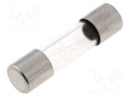 Fuse: fuse; 1.25A; 250VAC; quick blow; cylindrical,glass; 5x20mm ESKA