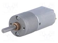 Motor: DC; with gearbox; 6VDC; 2.9A; Shaft: D spring; 230rpm; 63: 1 POLOLU