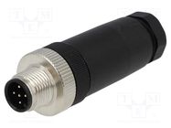 Connector: M12; plug; PIN: 5; male; A code-DeviceNet / CANopen 