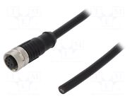 Connector: M12; plug; female; PIN: 5; straight; 4A; 60V; IP65,IP67 DEGSON ELECTRONICS