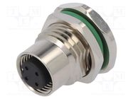 Connector: M12; socket; PIN: 4; female; A code-DeviceNet / CANopen DEGSON ELECTRONICS