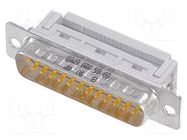 Connector: D-Sub; PIN: 25; plug; male; for ribbon cable; straight HARTING