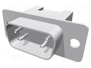 Connector: D-Sub; PIN: 9; plug; male; for ribbon cable; straight HARTING
