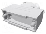Enclosure for connectors: D-Sub; D-Sub 15pin,D-Sub HD 26pin HARTING