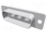 PIN: 3; male; for cable; D-SUB M 3W3 MA TH; soldering; plug HARTING