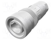 Plug; M12; PIN: 4; male; D code-Ethernet; for cable; crimped; 250V HARTING