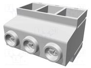 PCB terminal block; angled 90°; 15mm; ways: 3; on PCBs; 0.5÷35mm2 HARTING