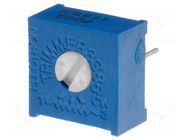 Potentiometer: mounting; single turn,horizontal; 500Ω; 500mW SR PASSIVES