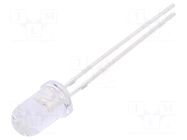 LED; 5mm; blue; 6000mcd; 15°; Front: convex; 2.8÷3.6VDC FORYARD