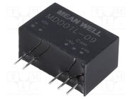 Converter: DC/DC; 1W; Uin: 4.5÷5.5V; Uout: 9VDC; Uout2: -9VDC; SIP7 MEAN WELL