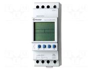 Programmable time switch; Range: 1min÷7days; DPDT; 24VDC; IP20 FINDER