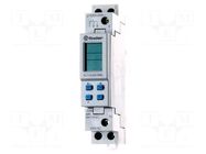 Programmable time switch; Range: 1min÷7days; SPDT; 24VDC; IP20 FINDER