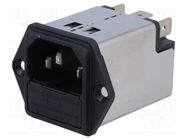 Connector: AC supply; socket; male; 4A; 250VAC; IEC 60320; C14 (E) SCHURTER