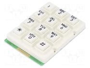 Keypad: plastic; No.of butt: 12; none; plastic; 200mΩ; 1N; 20mA ACCORD