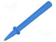 Measuring tip; 32A; blue; Tip diameter: 4mm; Socket size: 4mm STÄUBLI