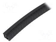 Hole and edge shield; NBR; L: 20m; black; H: 13mm; W: 11mm; -30÷100°C ELESA+GANTER