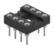 DIP SOCKET, 8POS, 2.54MM, THROUGH HOLE