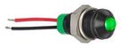 PANEL INDICATOR, GREEN, 2.2V, WIRE LEAD