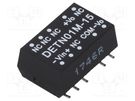 Converter: DC/DC; 1W; Uin: 10.8÷13.2V; Uout: 15VDC; Uout2: -15VDC MEAN WELL