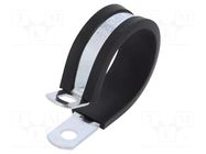 Fixing clamp; ØBundle : 31.8÷33.3mm; W: 13mm; steel; SL; W1 MPC INDUSTRIES